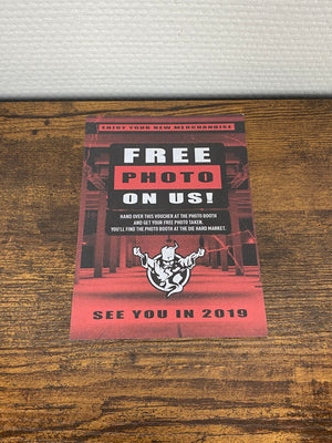 Thunderdome Photo Voucher + Custom Thunderdome Scarf Release (Flyer)