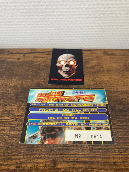 Raving Nightmare (1996) - Biglietto d'ingresso