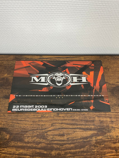 (2003) Masters of Hardcore · The reincarnation of forbidden sounds (Flyer)