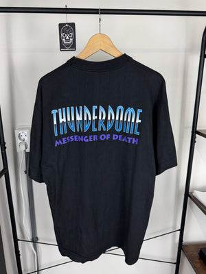 (1997) Thunderdome XVII “Messenger Of Death” PRE-PRODUCTION SAMPLE T-Shirt (UNRELEASED) – Size XL