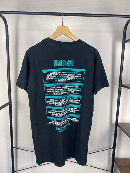 Thunderdome 2023 lineup t-shirt - Size L