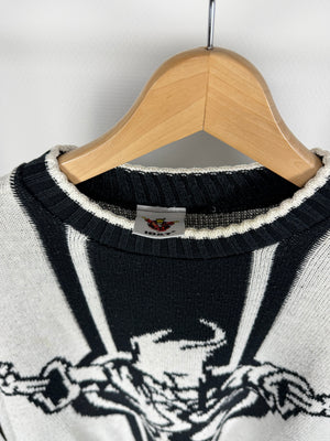 ('90s) ID&T - Thunderdome Knitted Sweater - Size XL