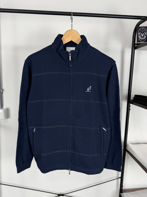 Australian Navy Blue Zip-Up Sweatshirt - Size 42 (Size S)