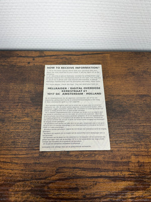 (1996) Digital Overdose (Entrance Ticket)