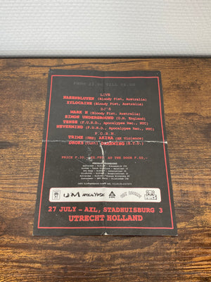 (2001) Bloody Fist 'Records Party' Flyer