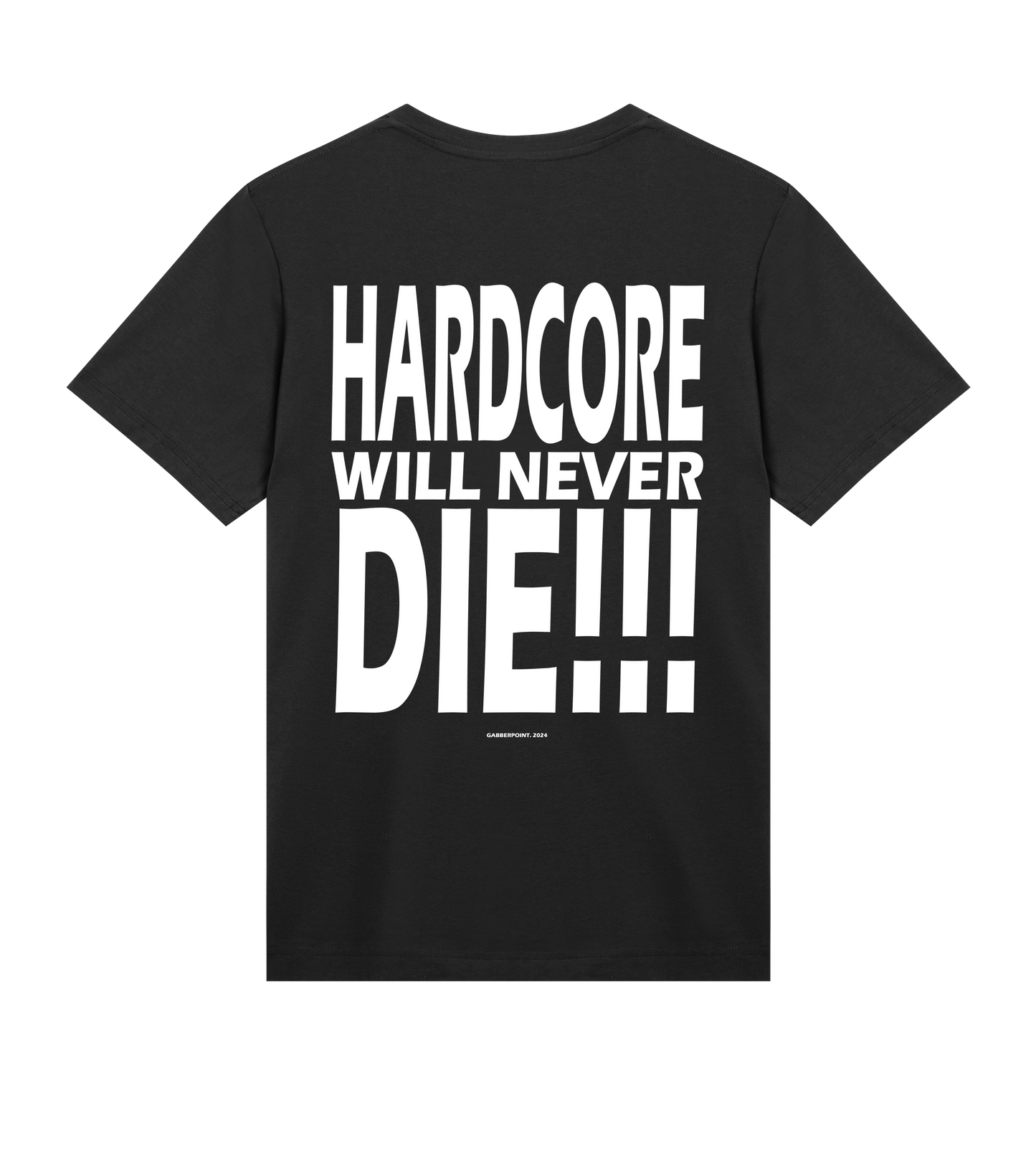 GABBERPOINT - ARTWORK T-SHIRT BLACK *HARDCORE WILL NEVER DIE!!!*