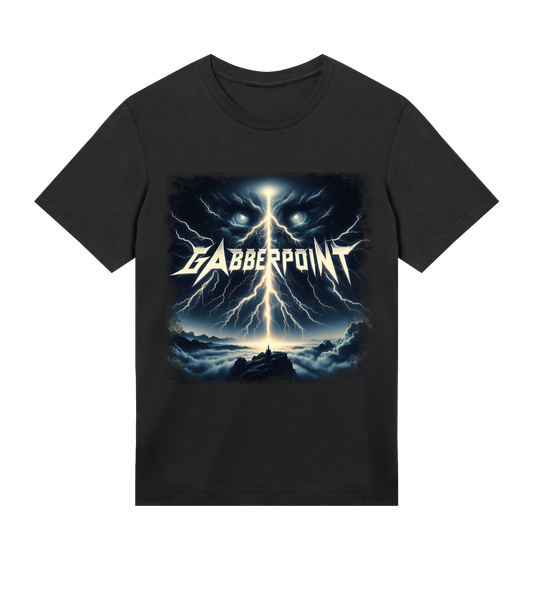 GABBERPOINT - T-SHIRT ARTWORK NERA *L'HARDCORE NON MORIRÀ MAI!!!*