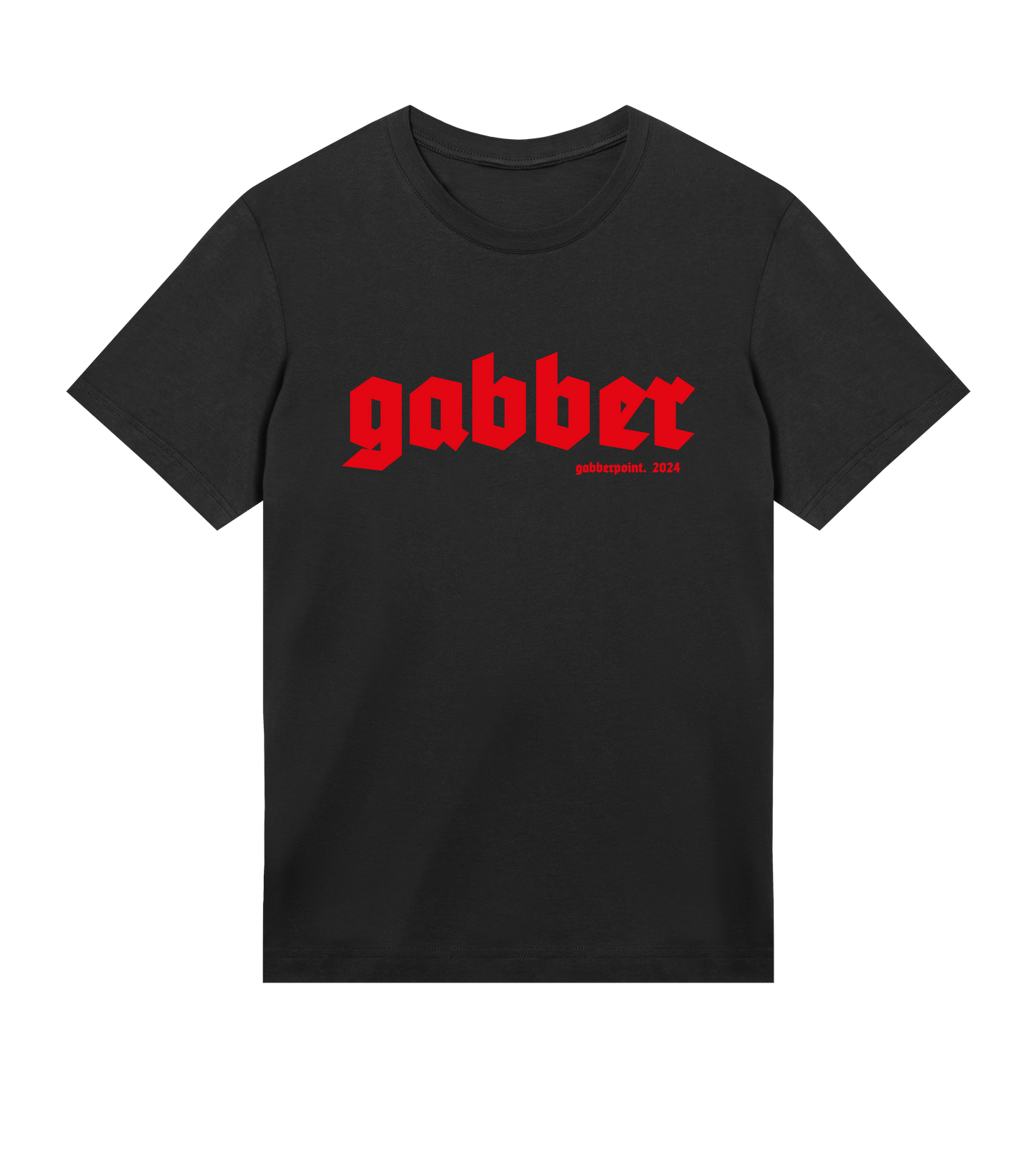 GABBERPOINT - T-SHIRT ESSENZIALE GABBER (ROSSO)