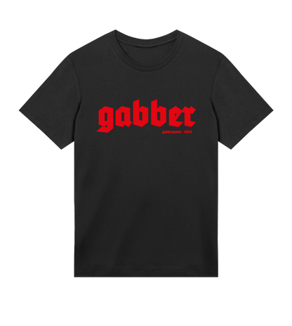 GABBERPOINT - T-SHIRT ESSENZIALE GABBER (ROSSO)
