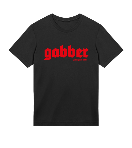 GABBERPOINT - T-SHIRT ESSENZIALE GABBER (ROSSO)