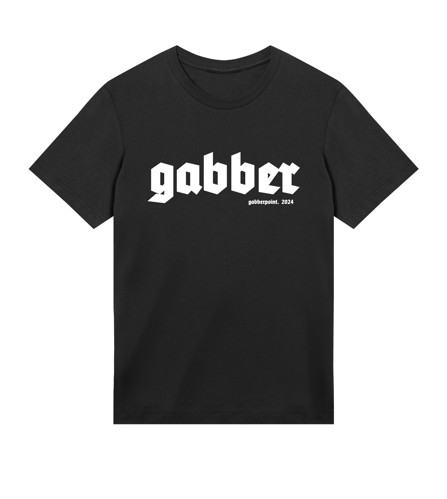 GABBERPOINT - T-SHIRT ESSENZIALE GABBER (BIANCO)