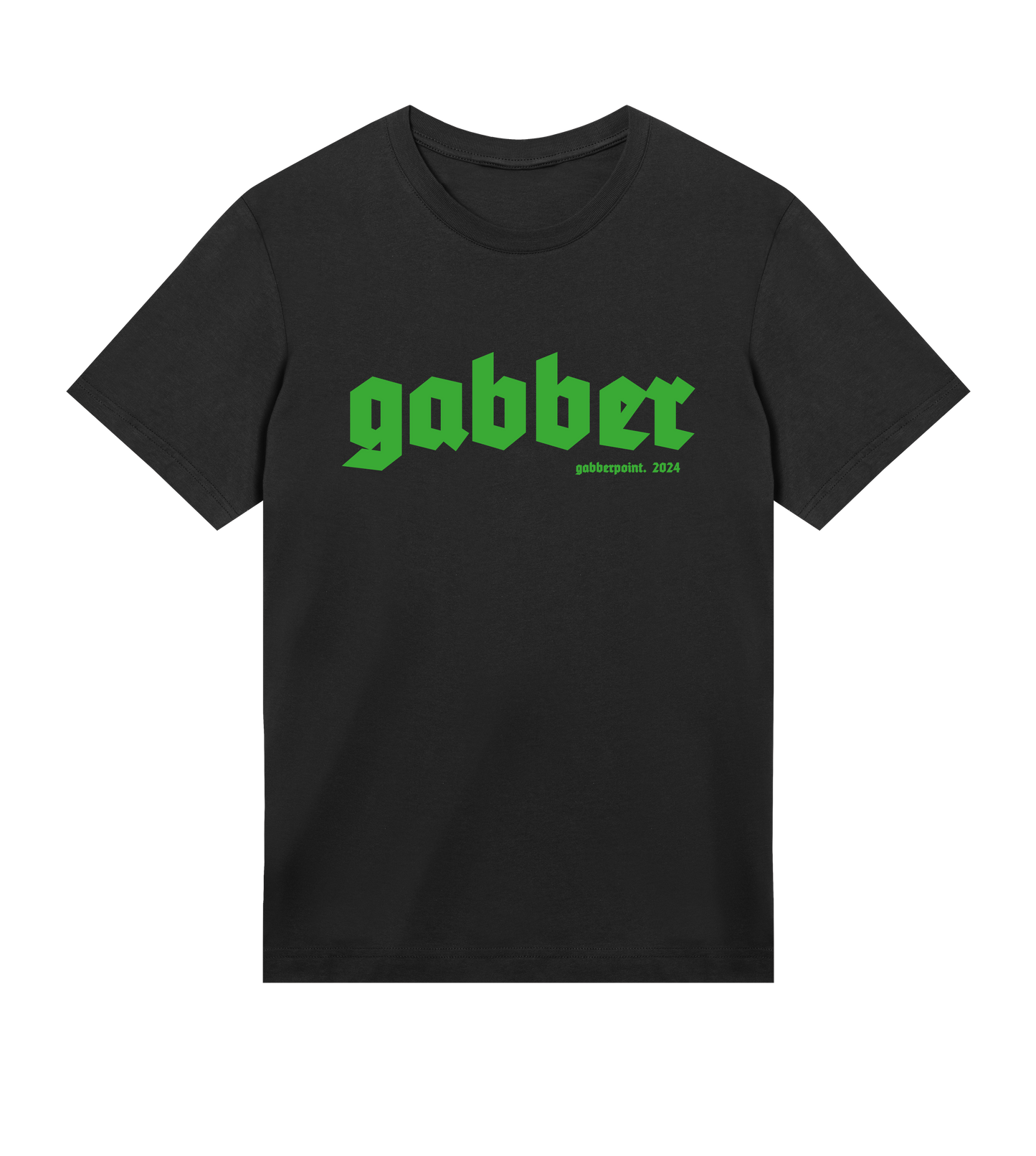 GABBERPOINT - T-SHIRT ESSENZIALE GABBER (VERDE)
