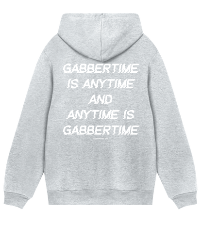 GABBERPOINT - FELPA CON CAPPUCCIO GABBERTIME È QUALSIASI MOMENTO