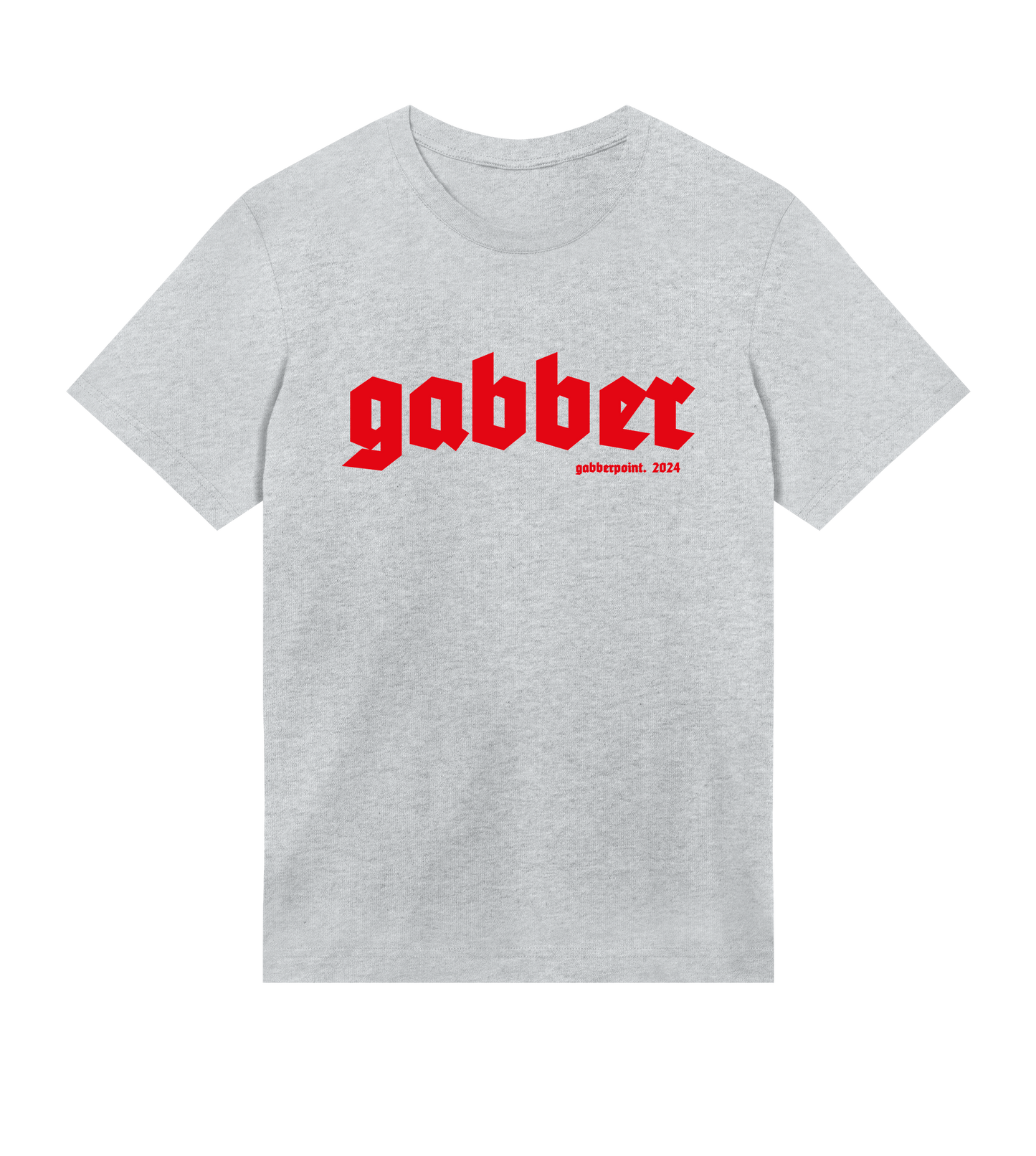 GABBERPOINT - T-SHIRT ESSENZIALE GABBER (ROSSO)