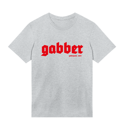 GABBERPOINT - T-SHIRT ESSENZIALE GABBER (ROSSO)