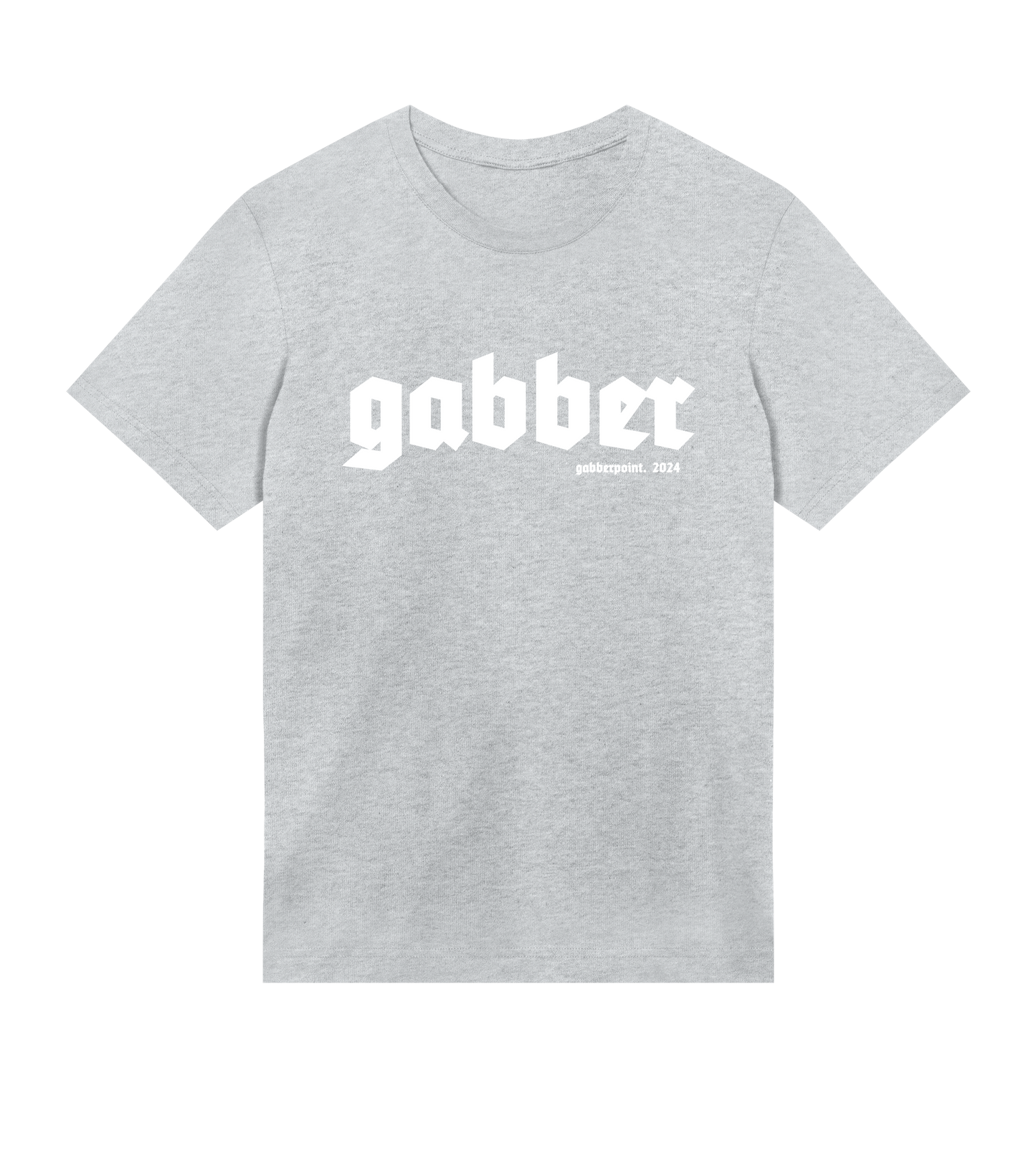 GABBERPOINT - T-SHIRT ESSENZIALE GABBER (BIANCO)
