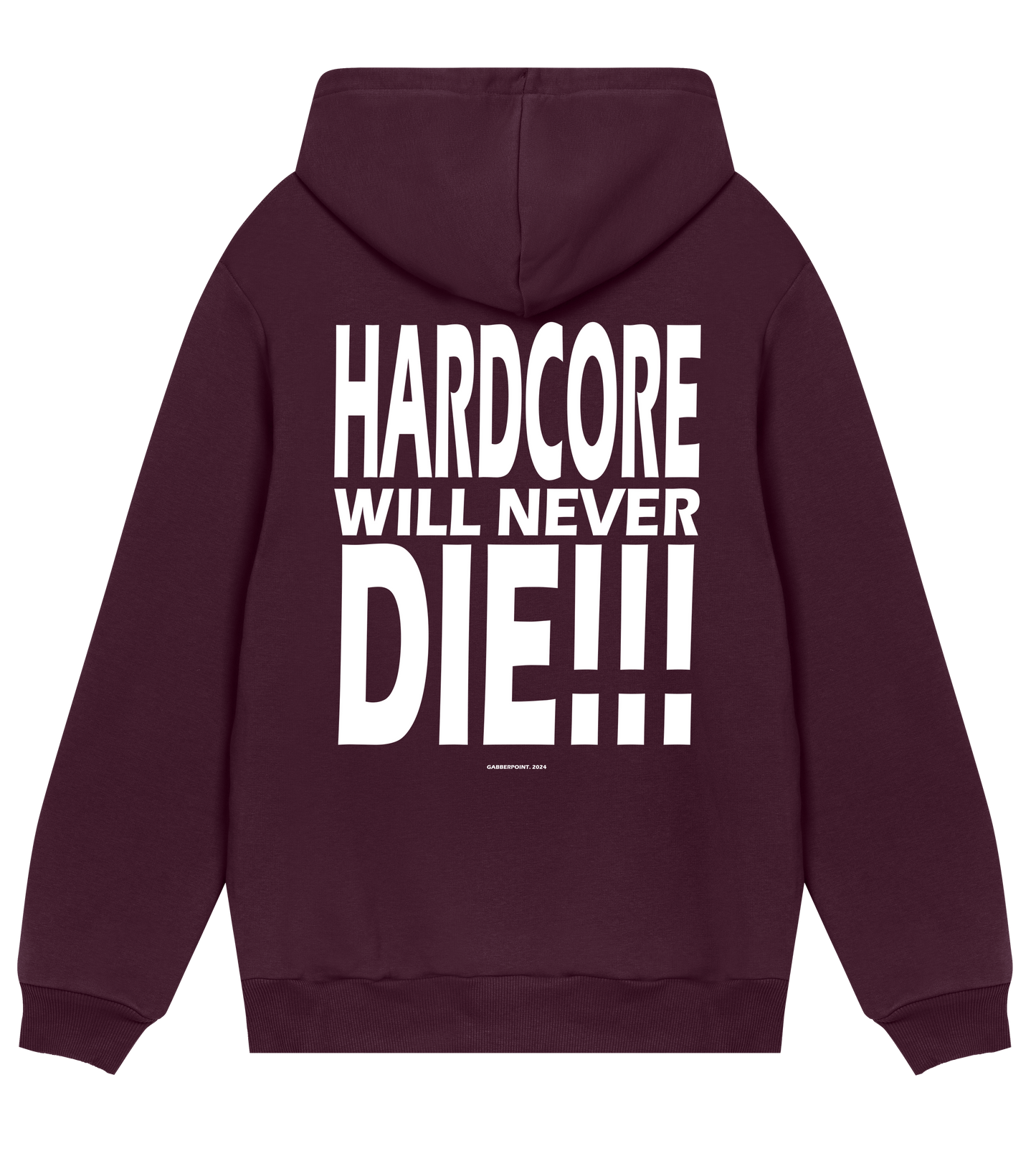 GABBERPOINT - HARDCORE NON MORIRÀ MAI!!! FELPA CON CAPPUCCIO
