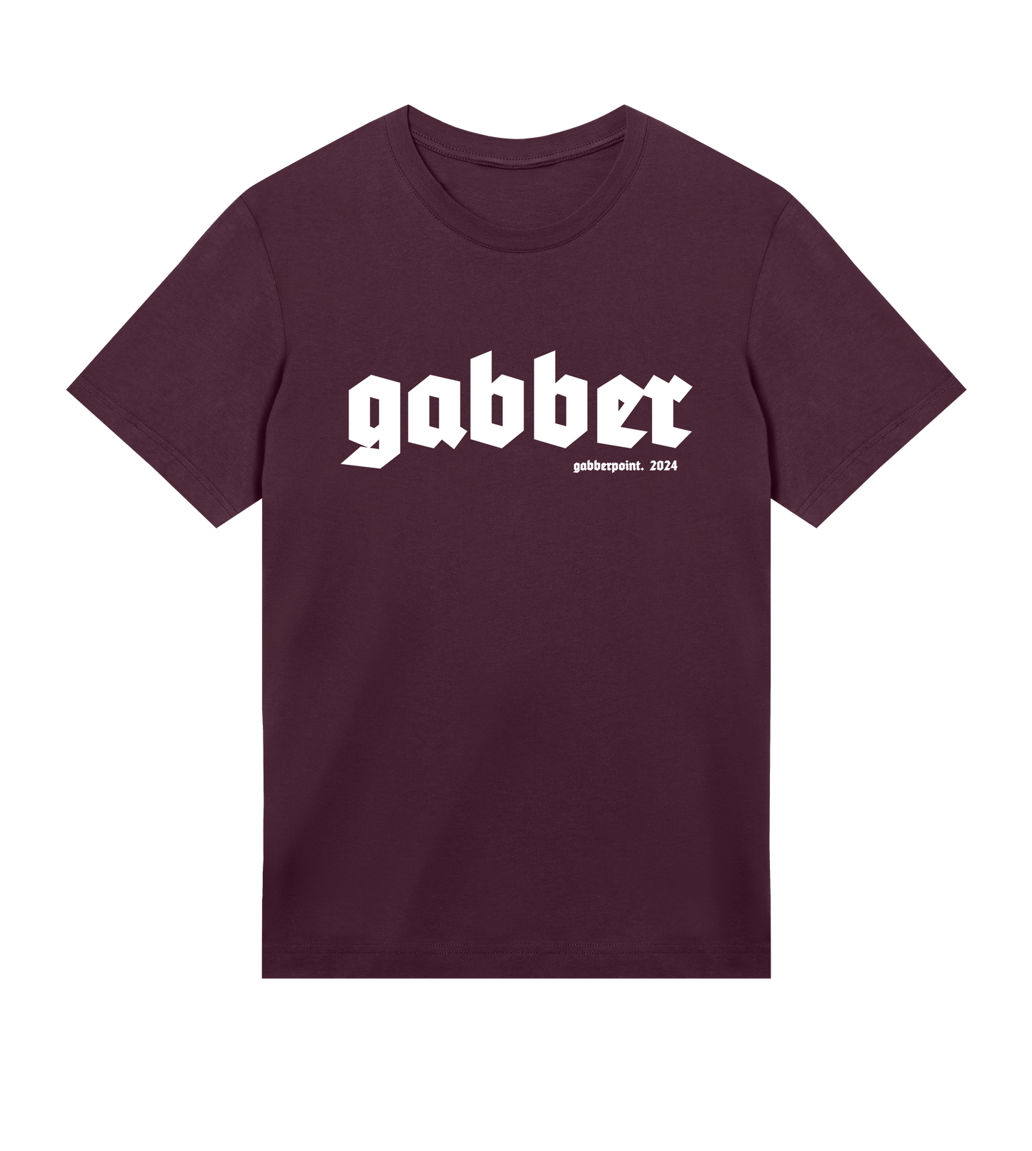 GABBERPOINT - T-SHIRT ESSENZIALE GABBER (BIANCO)