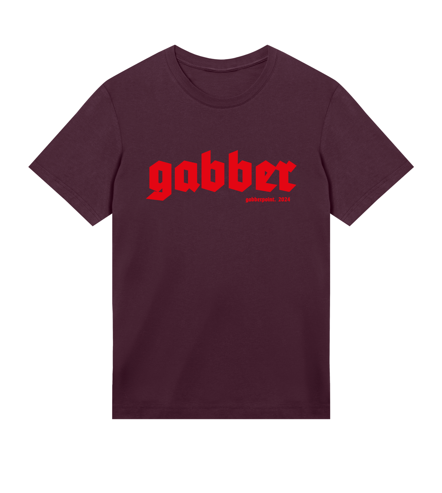 GABBERPOINT - T-SHIRT ESSENZIALE GABBER (ROSSO)