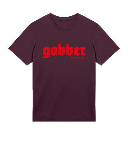 GABBERPOINT - T-SHIRT ESSENZIALE GABBER (ROSSO)