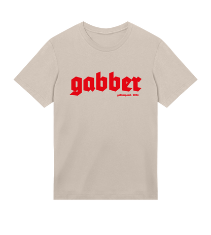 GABBERPOINT - T-SHIRT ESSENZIALE GABBER (ROSSO)