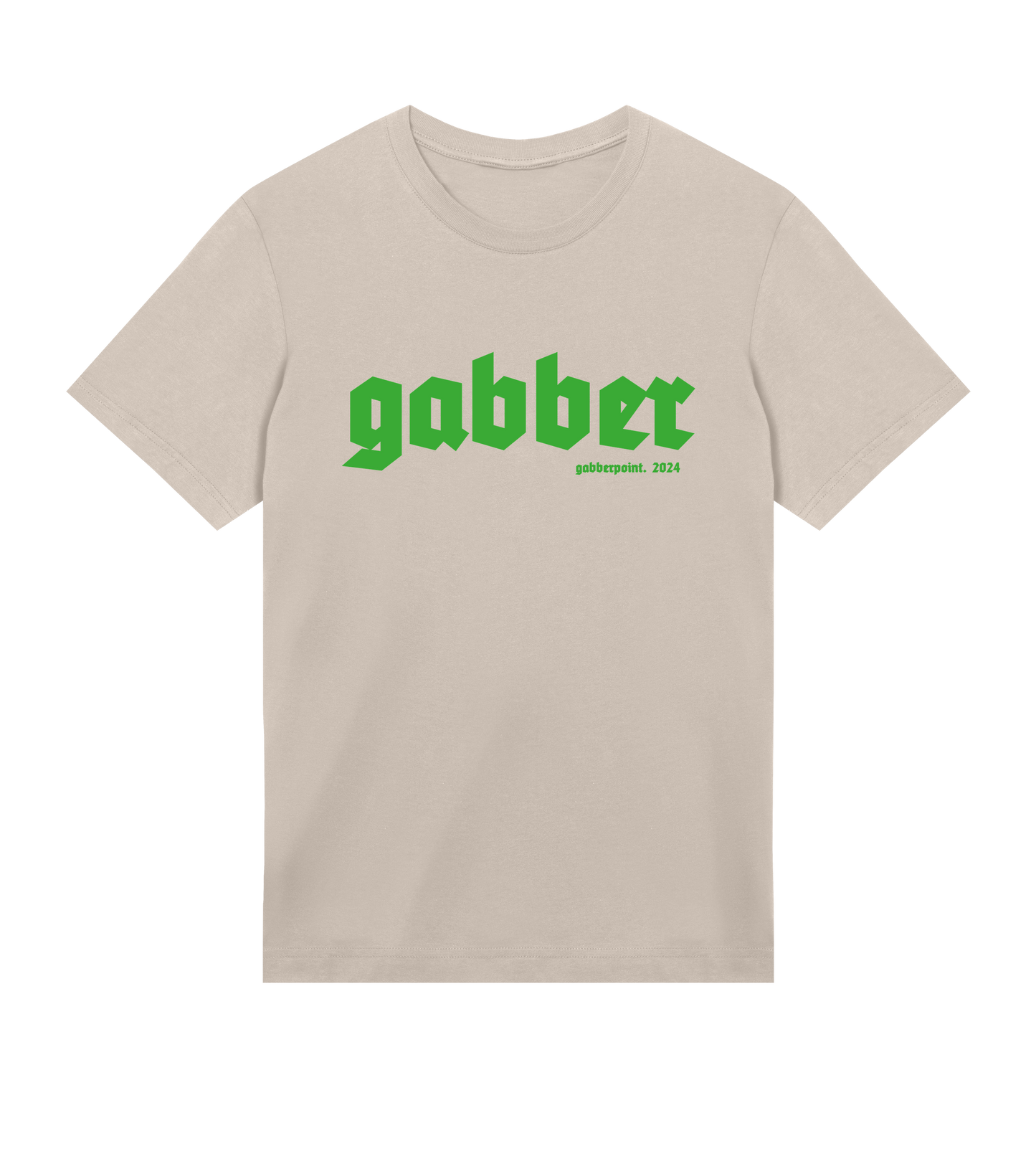 GABBERPOINT - T-SHIRT ESSENZIALE GABBER (VERDE)