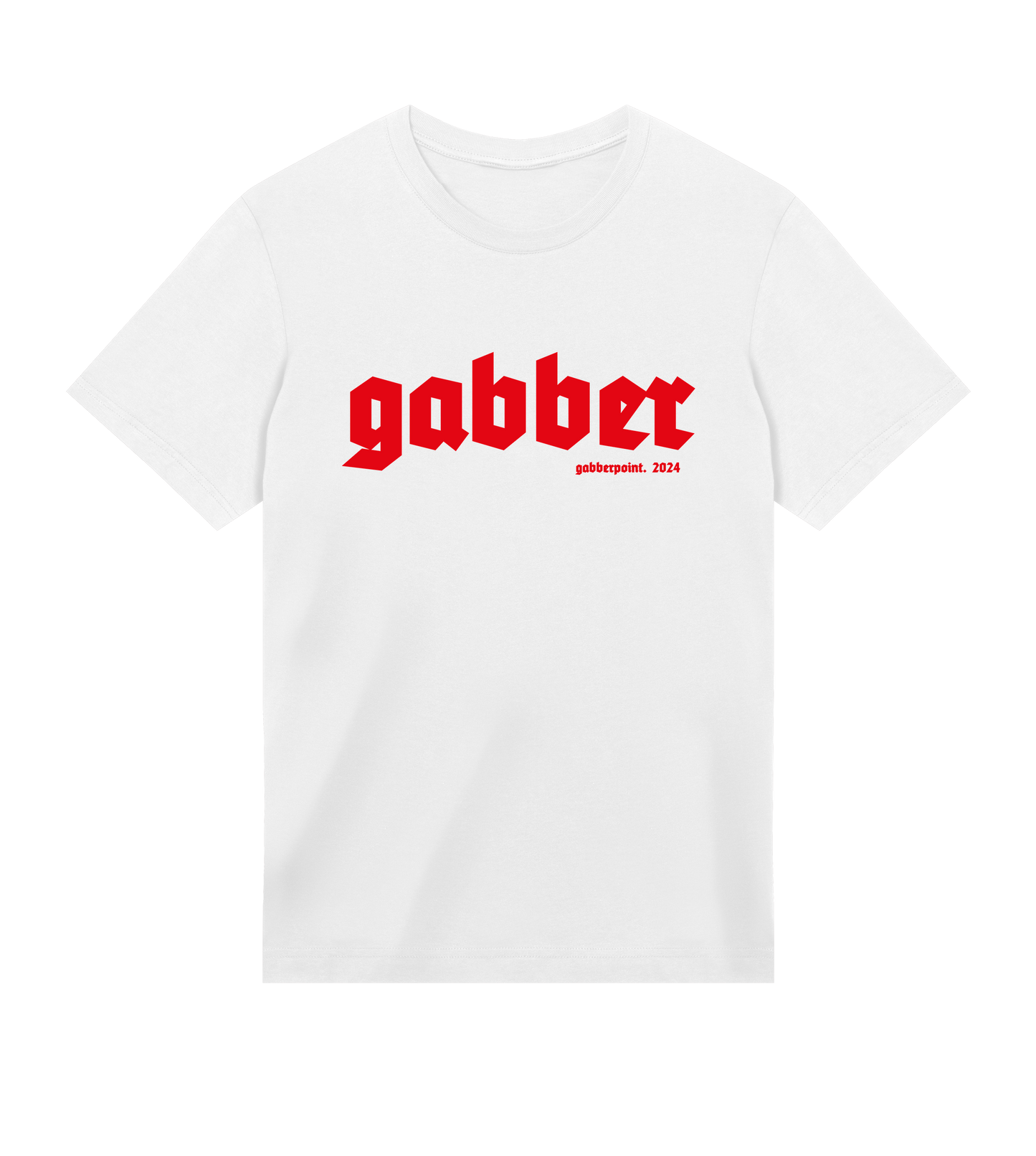 GABBERPOINT - T-SHIRT ESSENZIALE GABBER (ROSSO)