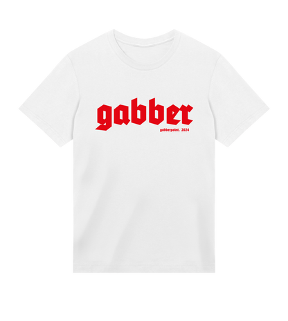 GABBERPOINT - T-SHIRT ESSENZIALE GABBER (ROSSO)